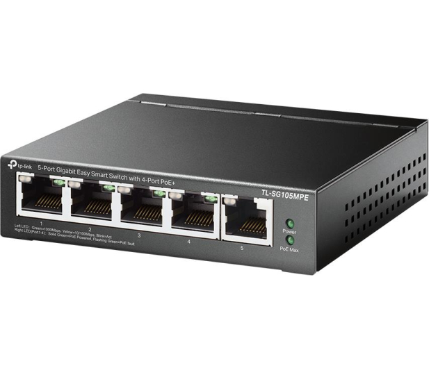TP-Link 5p TL-SG105MPE (5x10/100/1000Mbit, 4xPoE+) - 1137481 - zdjęcie 2